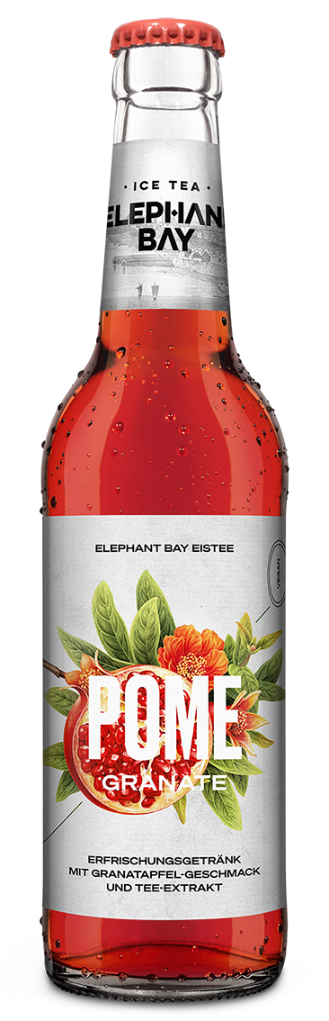 Elephant Bay Ice Tea Pomegran 20 x 0,33L (Glas) MEHRWEG Kiste zzgl. 3,10 € Pfand