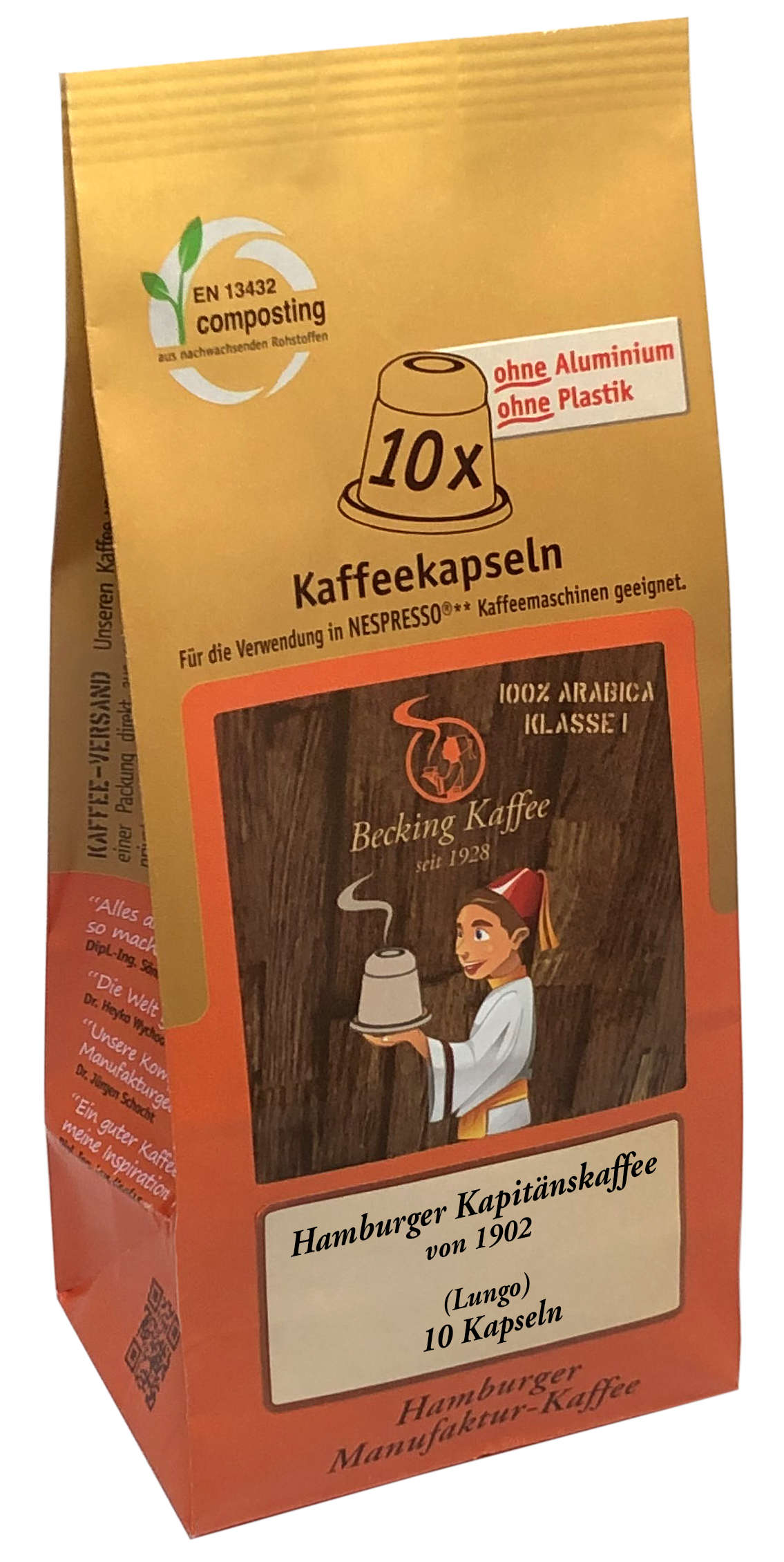 Becking Kaffee - Hamburger Kapitänskaffee (Kapseln)